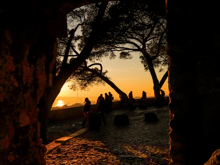 Castelo ao Pôr-do-Sol