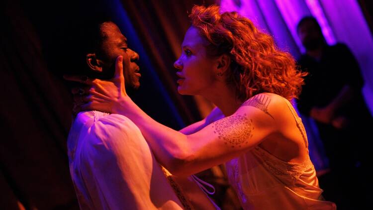 Audrey Tchoukoua and Zina Zinchenko in the 2025 production of THE DEATH OF RASPUTIN