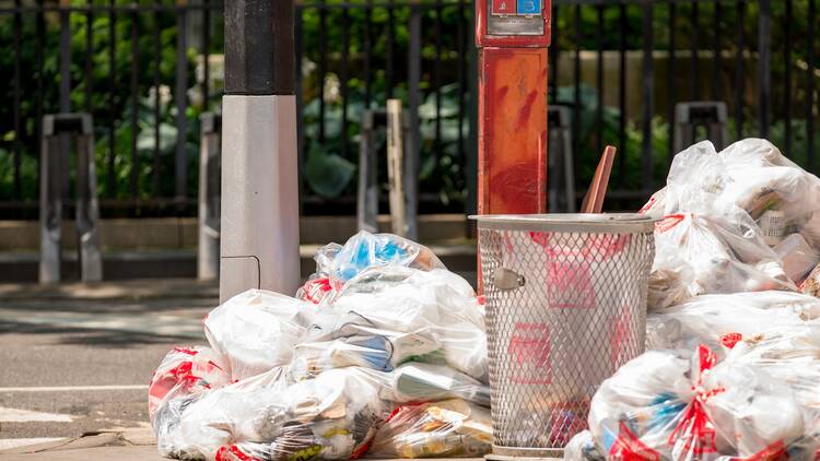 Trash in New York City