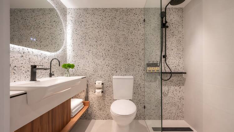 A hotel bathroom