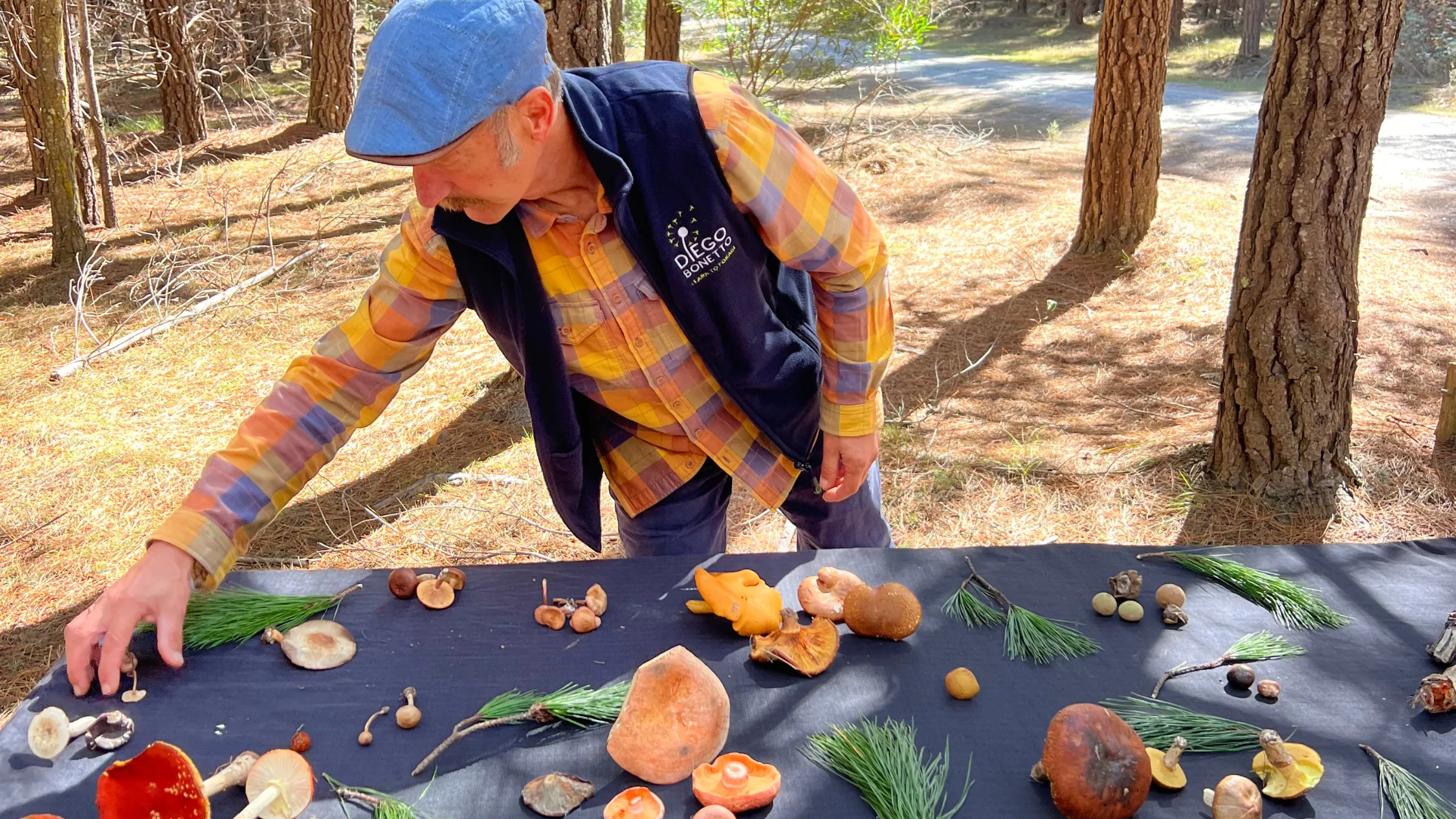 Diego Bonetto with his mushrooms