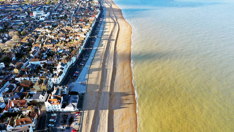 Deal Beach in Kent, UK