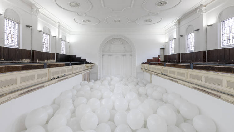 A room of balloons