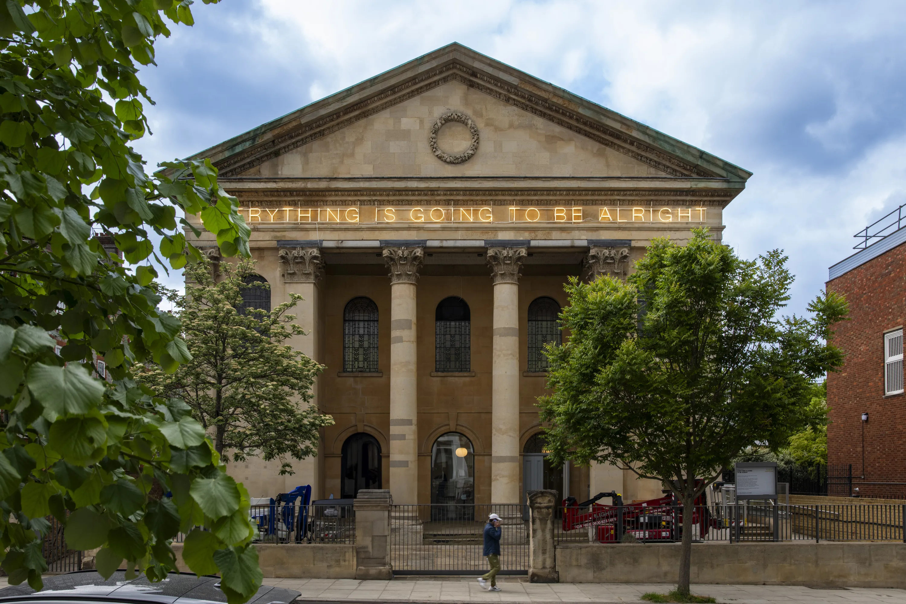 The outside of the gallery