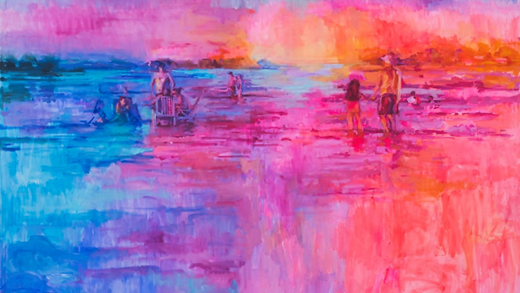 “Sentimental Topography or the Mirage of the Painted River” at El Rojas