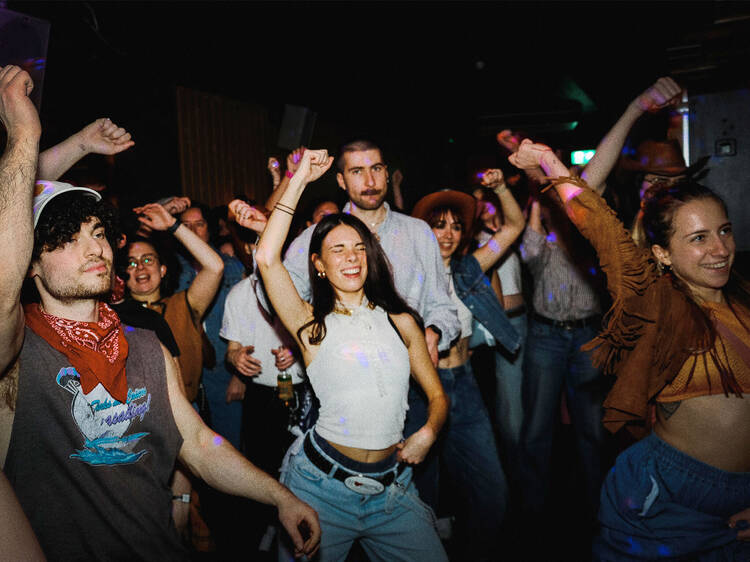 People cowboy dancing