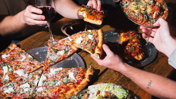 Pizza from Bad Boy Pizza Society