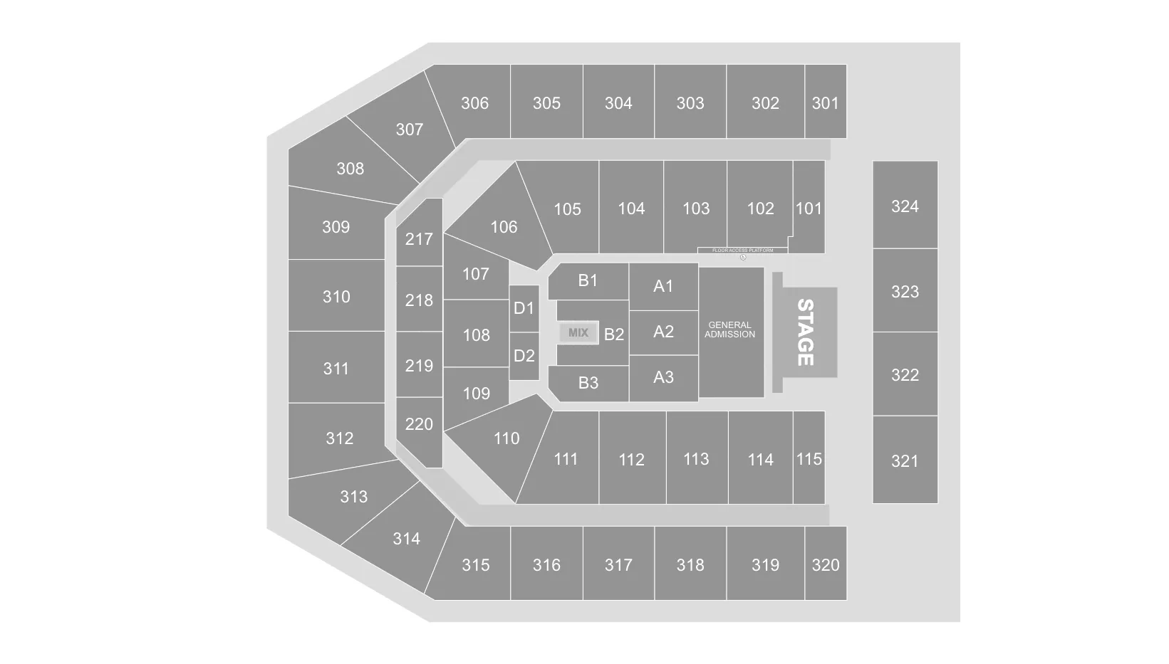 Bruce Springsteen seating plan at Co-op Live in Manchester