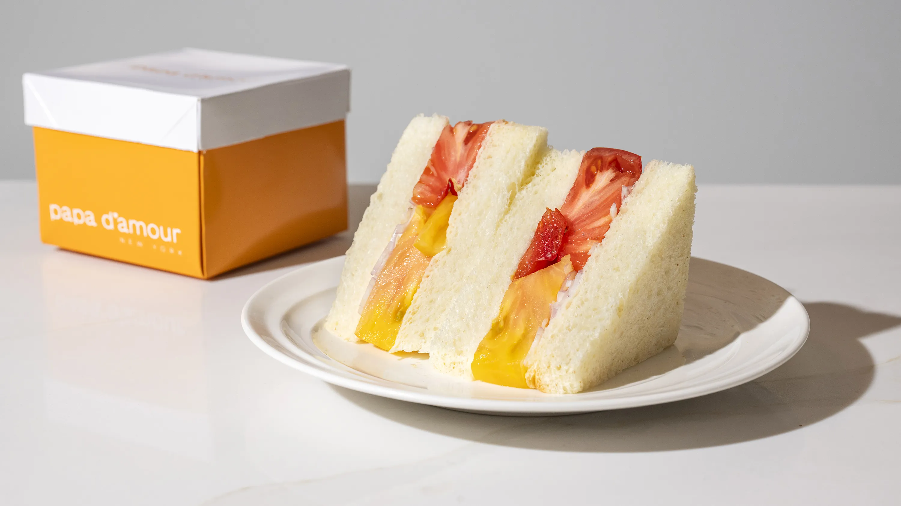 Heirloom Tomato Sando at Papa d'Amour
