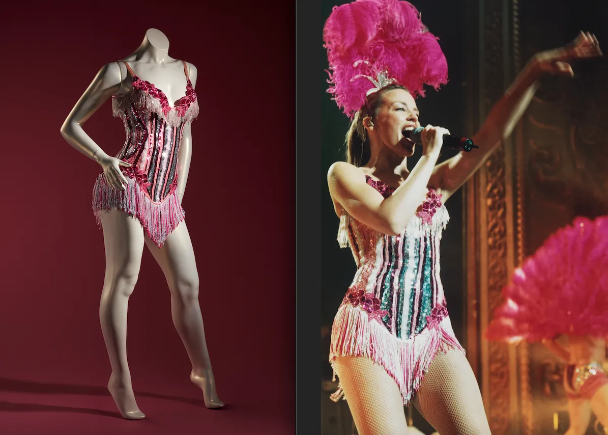 A pink corset worn by Kylie Minogue