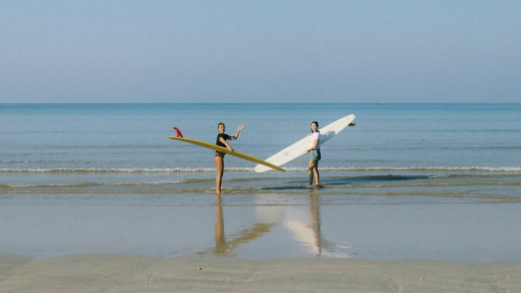 The best beaches for surfing in Phuket.