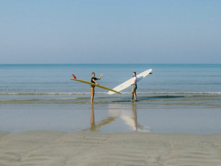 The best beaches for surfing in Phuket.