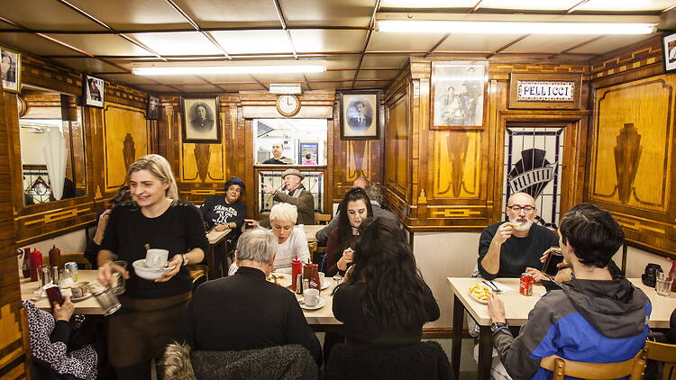 Feast on a full English breakfast at E Pellicci