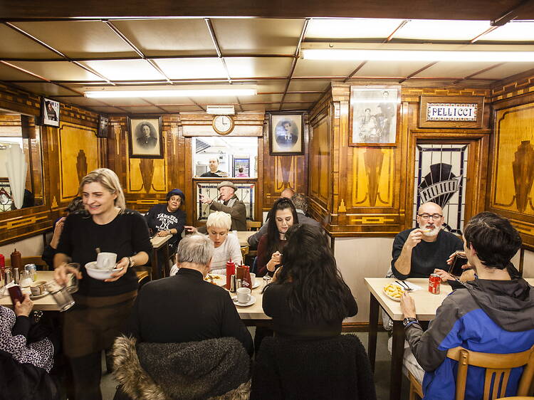 Feast on a full English breakfast at E Pellicci