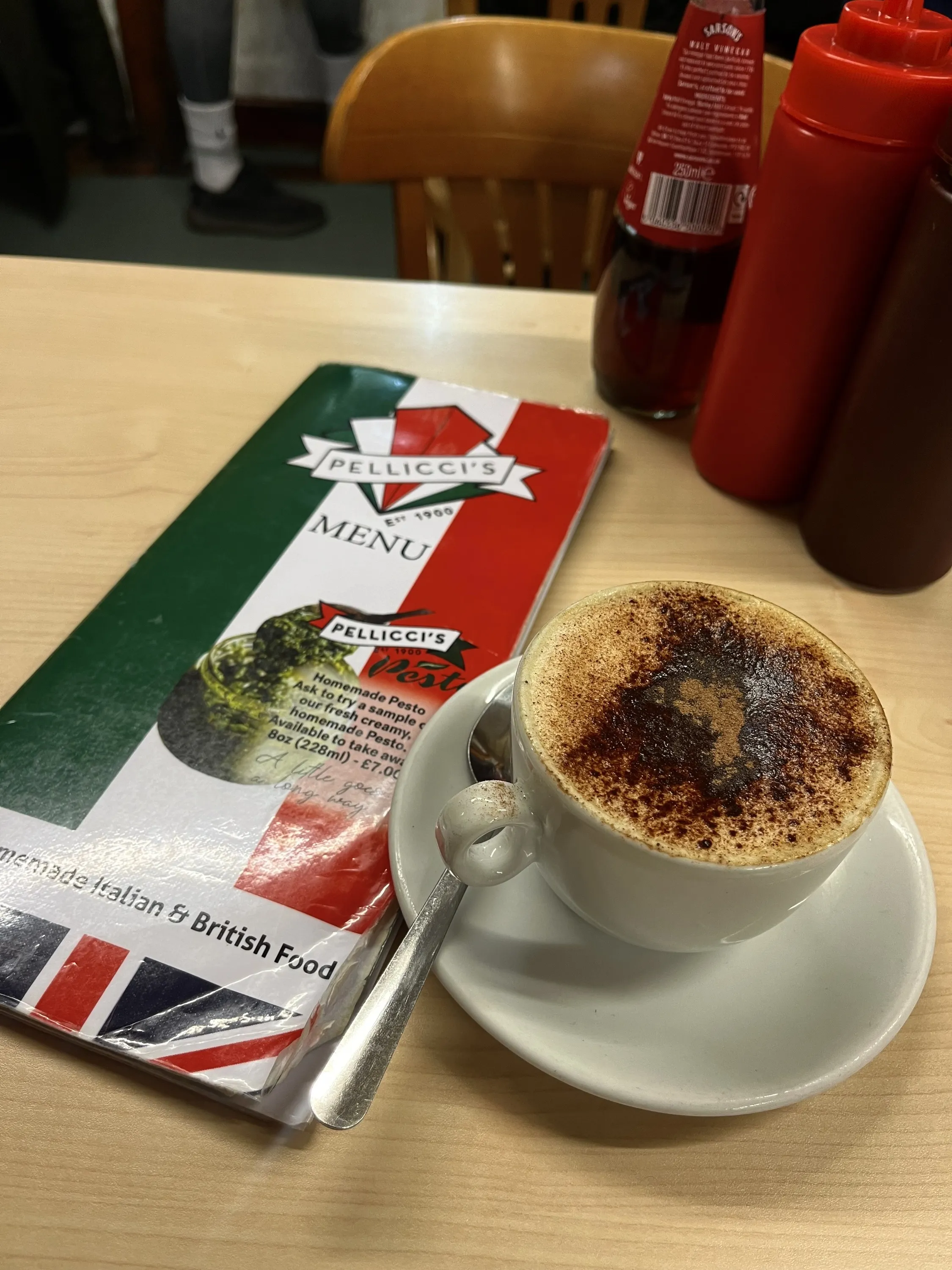 A cappuccino