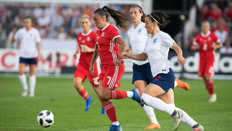 England v Wales, women’s football match