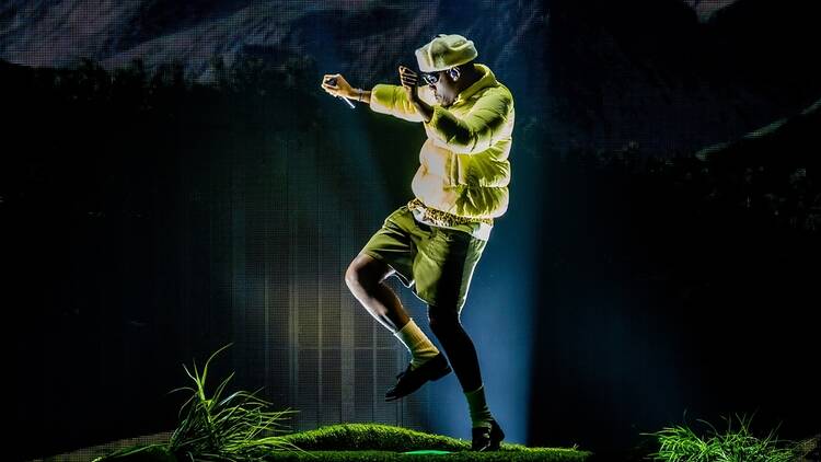 Tyler, the Creator performing live in Amsterdam