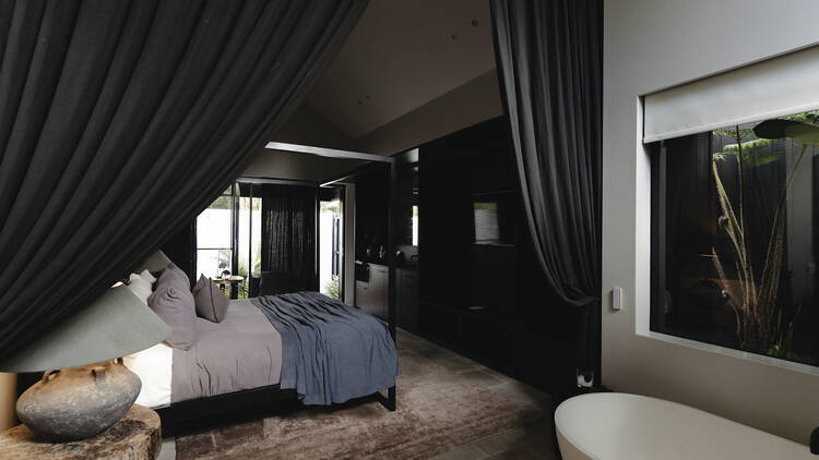 The interior of a Studio Room at the Bower in Byron Bay.