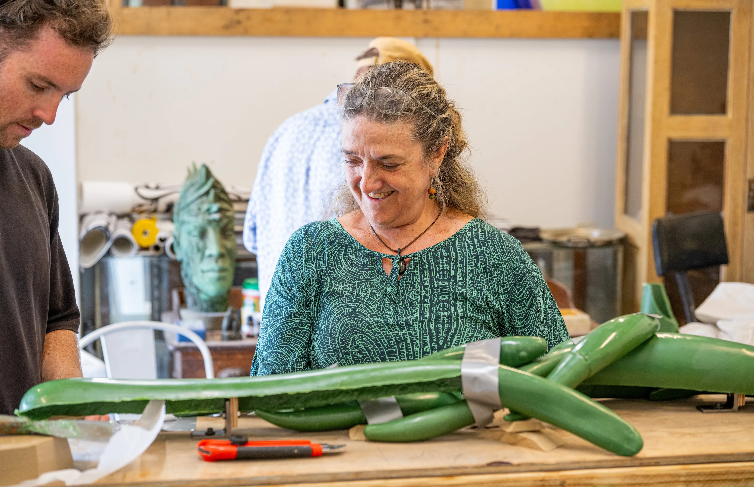 Artist Leanne Tobin develops ‘The Call of Ngura (Country)’ - Sydney Fish Market