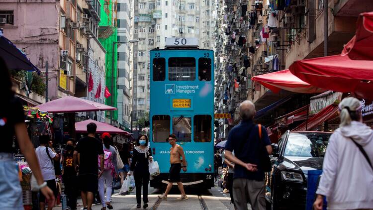 North Point Market HK Tram