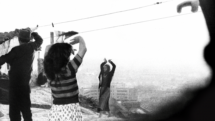 Carmen Amaya en el rodaje de Los Tarantos. Montjuic, Barcelona 1963 