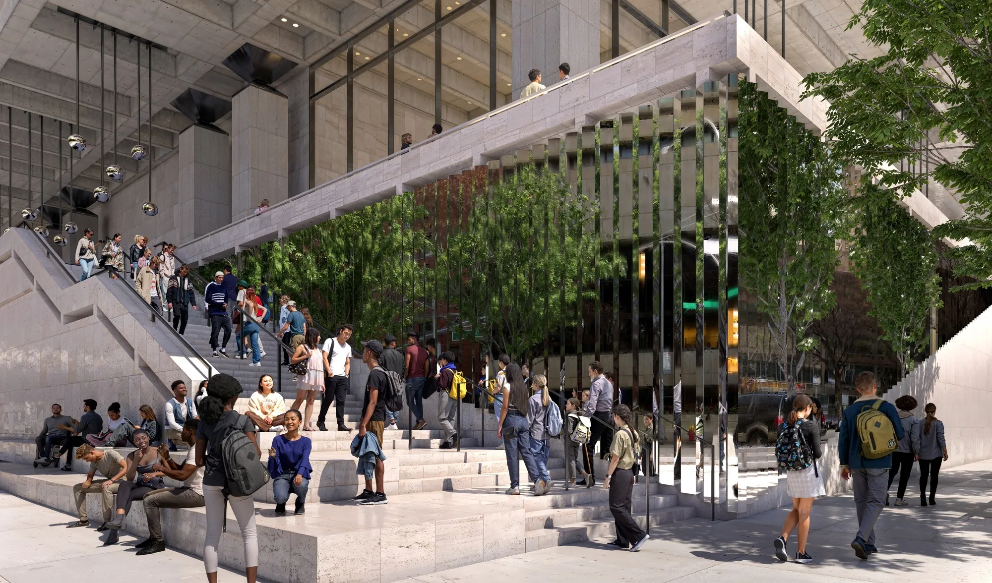 Rendering of Lincoln Center's western campus