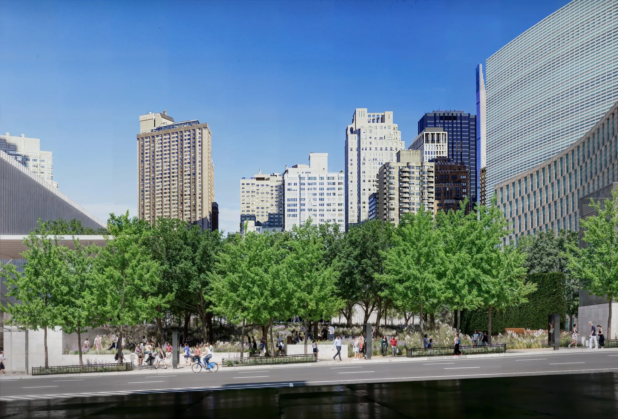 Rendering of Lincoln Center's western campus