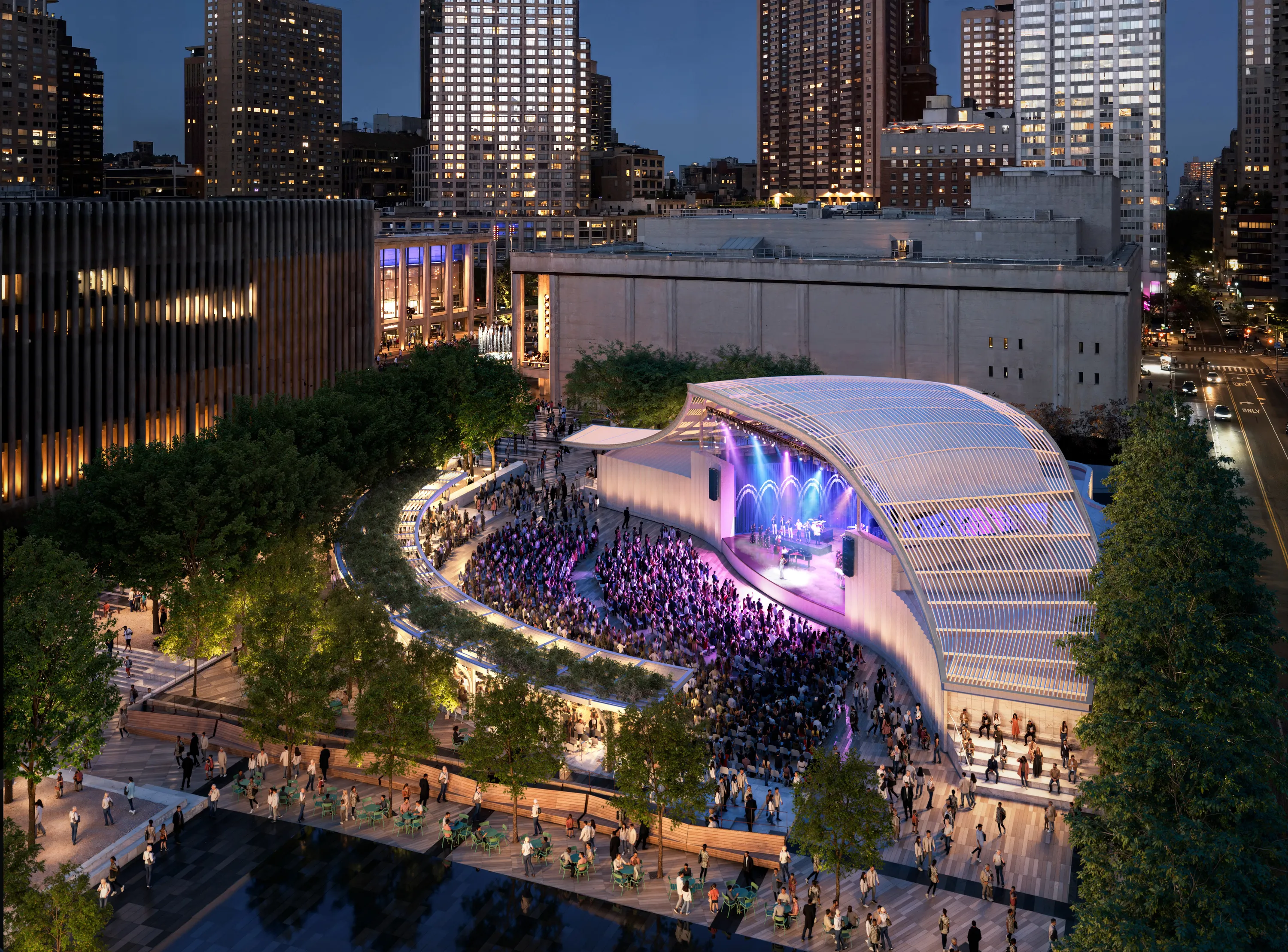 Rendering of Lincoln Center's western campus