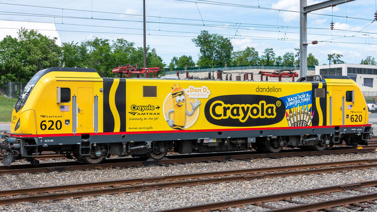 Amtrak Crayola train