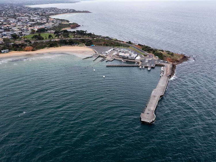 The massive rebuild of Fishermans Jetty in Mornington Harbour is underway The massive rebuild of Fishermans Jetty in Mornington Harbour is underway