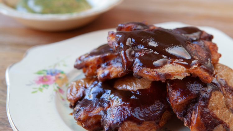 Fried potatoes.