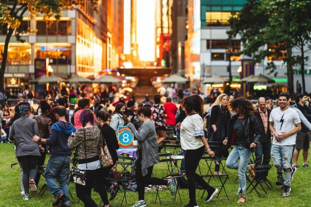 A massive game of musical chairs is coming to Bryant Park in June