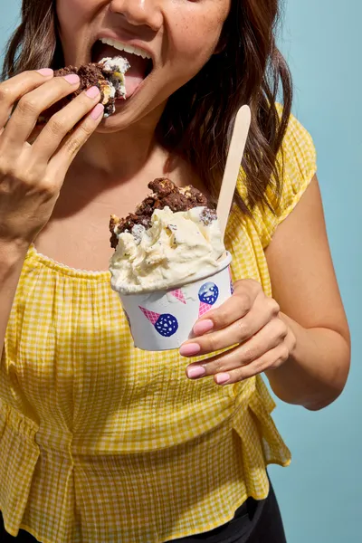 Levain x Pretty Cool Ice Cream cookies à la mode