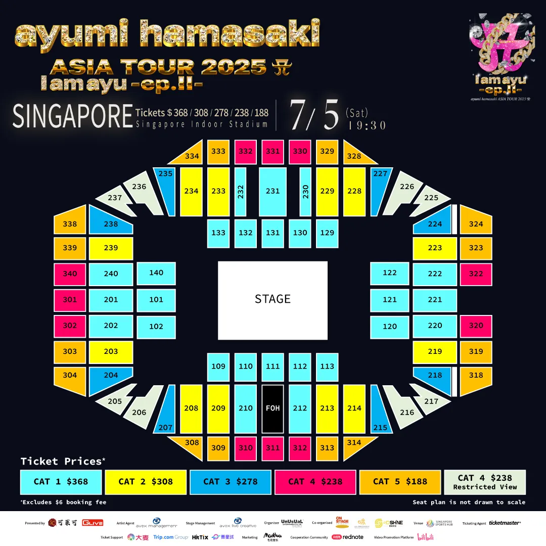 Ayumi Hamasaki concert seating plan