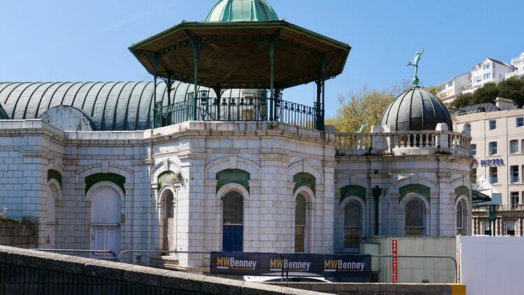 Torquay Pavilion, Torbay Road, Torquay, Devon     Grade II, HA Garrett, Borough Surveyor, based on 1897 designs by Edward Richards, 1911 & H.A. Garrett