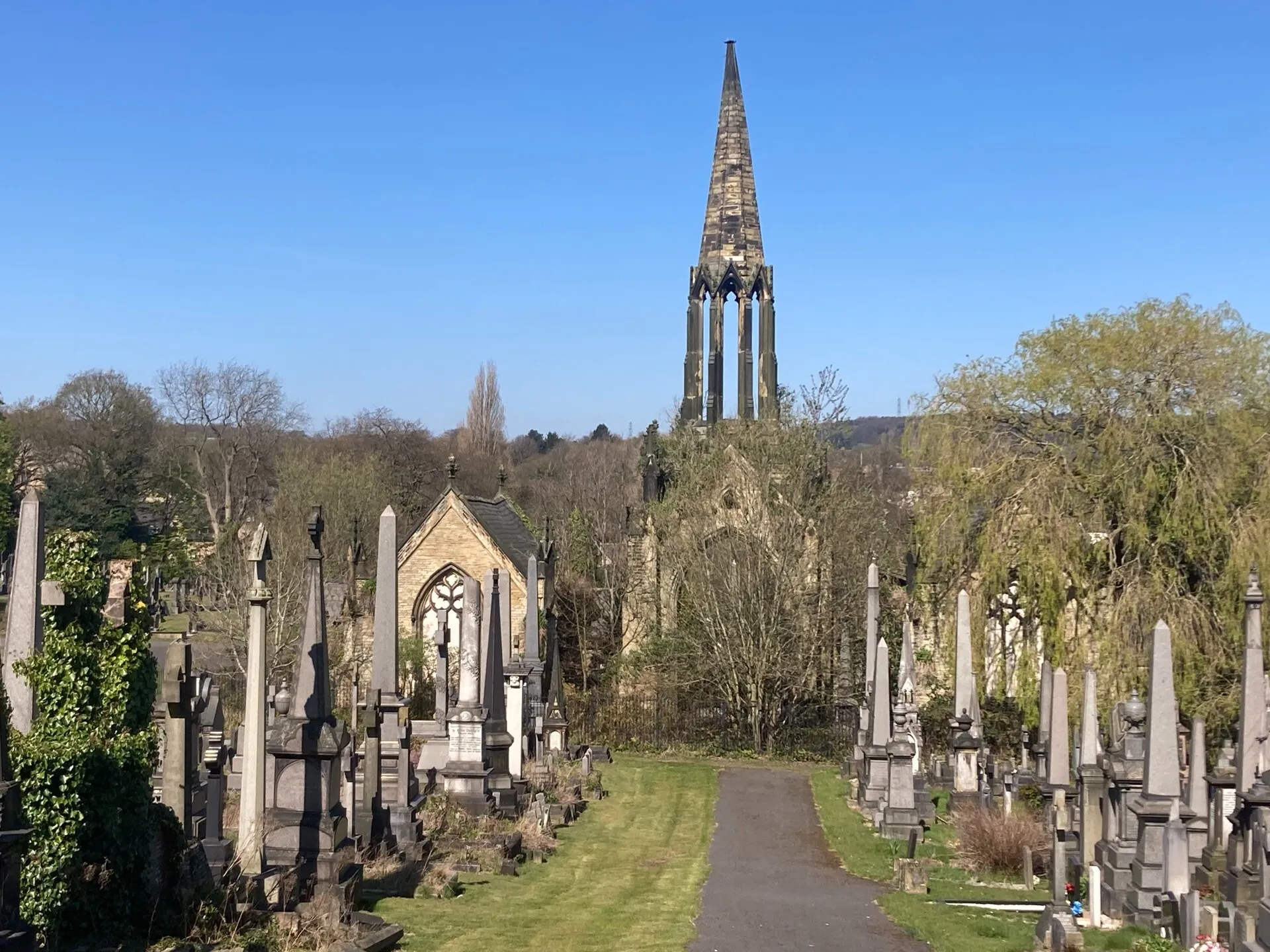 Edgerton Cemetery Chapel, Cemetery Road, Huddersfield Grade II, James Pritchett, circa 1853 – 1855
