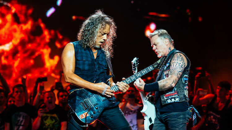 Metallica performing live in Amsterdam, Netherlands