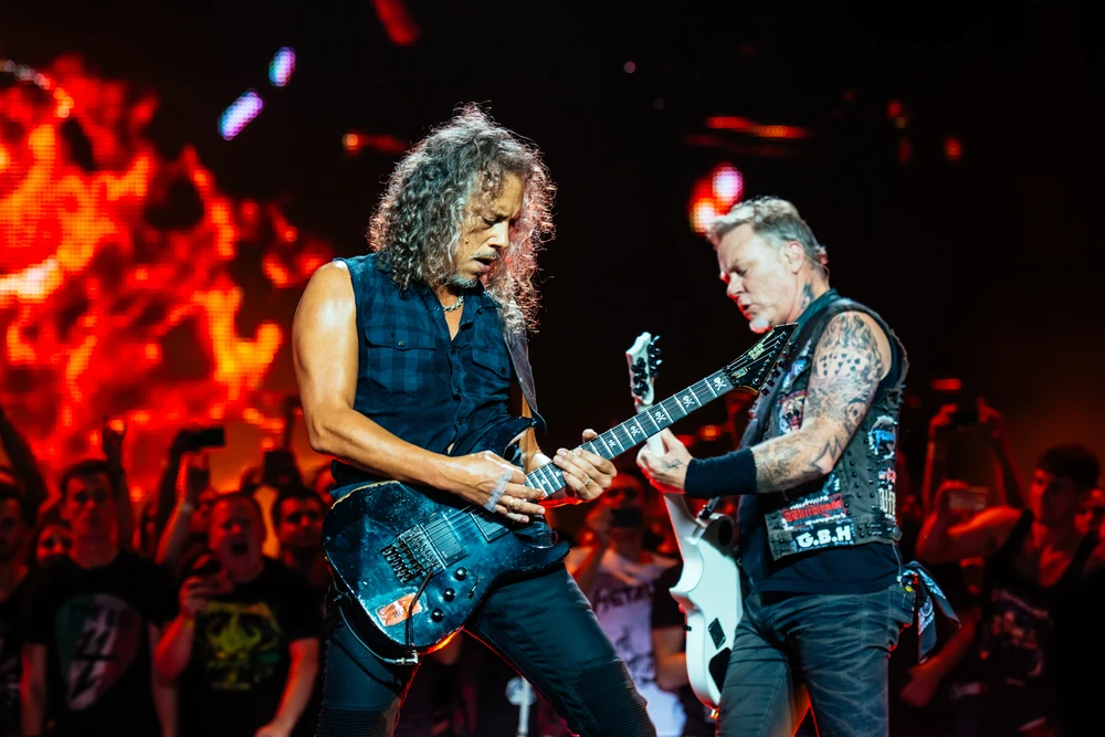 Metallica performing live in Amsterdam, Netherlands
