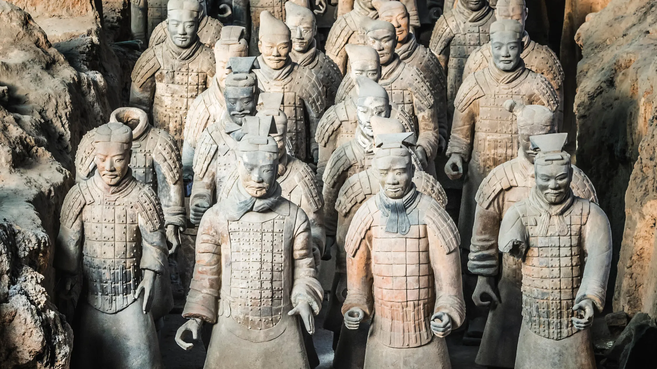 Terracotta Warriors in pit