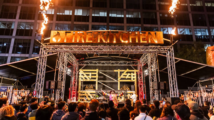 Vivid Fire Kitchen in action