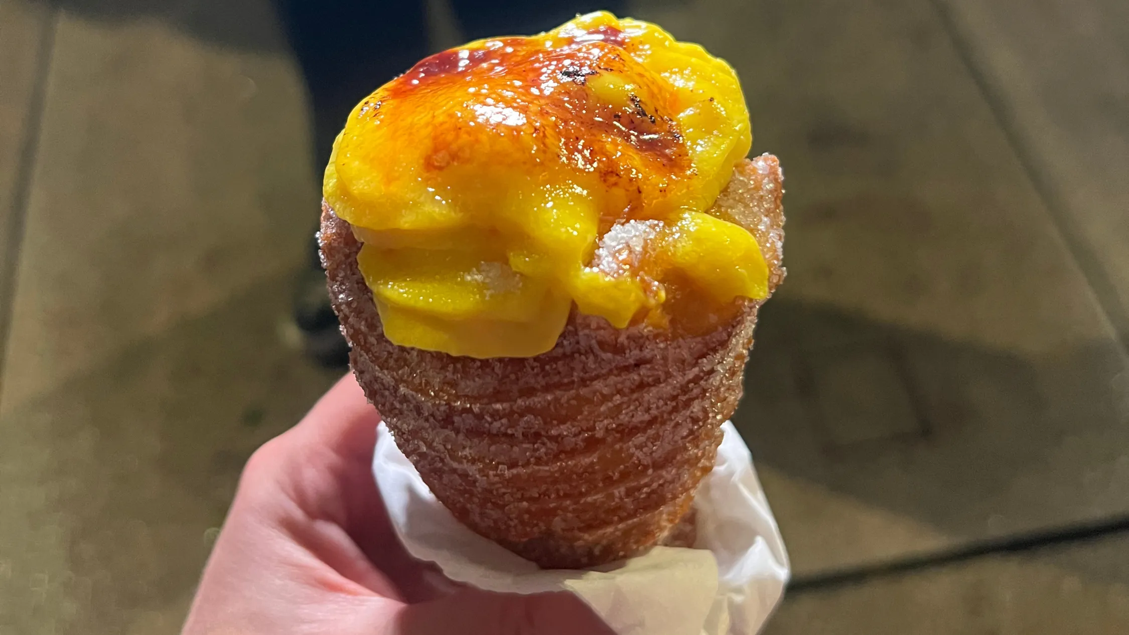 Crème brûlée churro cone at Mr Spanish Churro