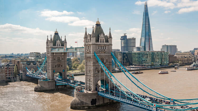 London skyline with the Shard and Tower Bridge