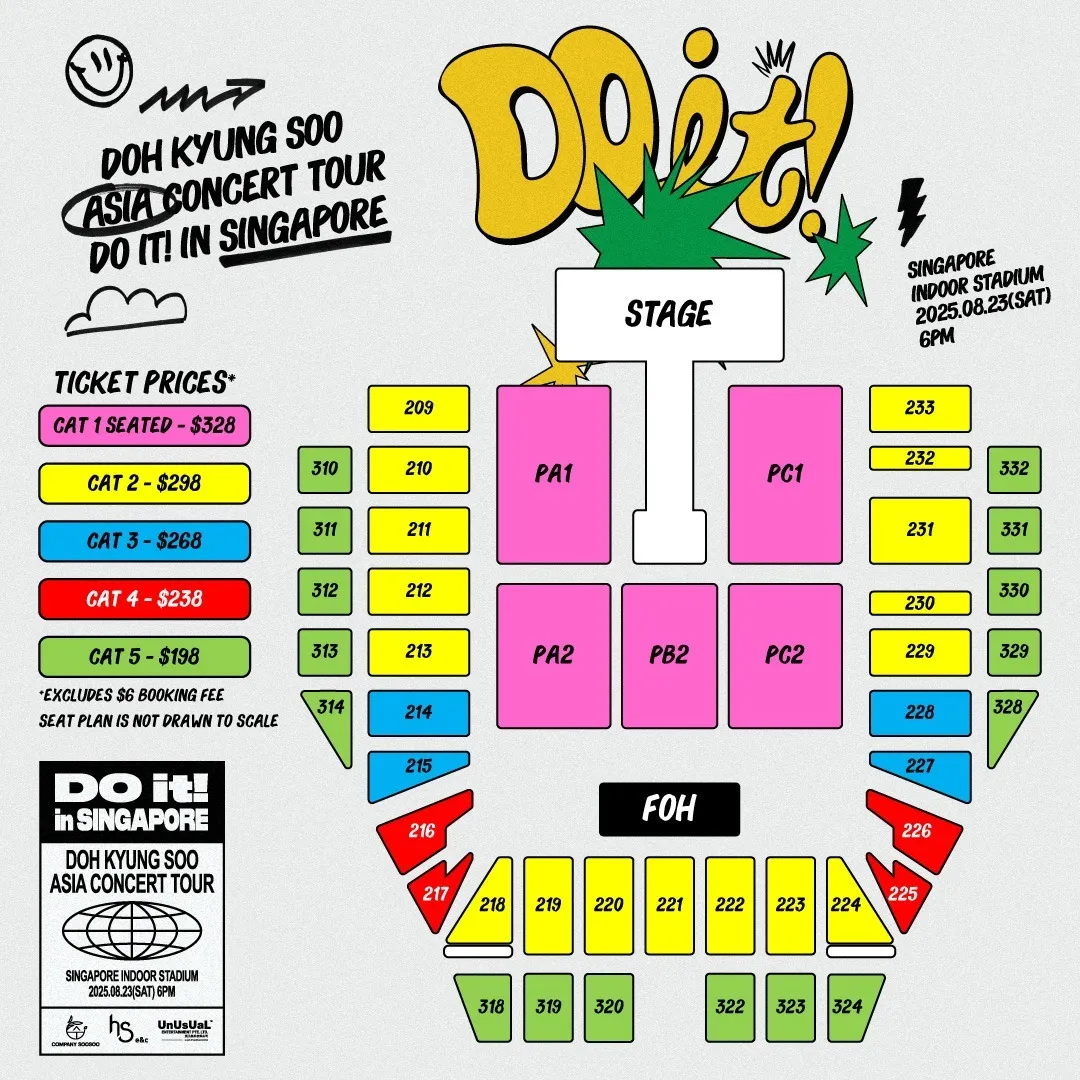 Seating plan for DO’s concert