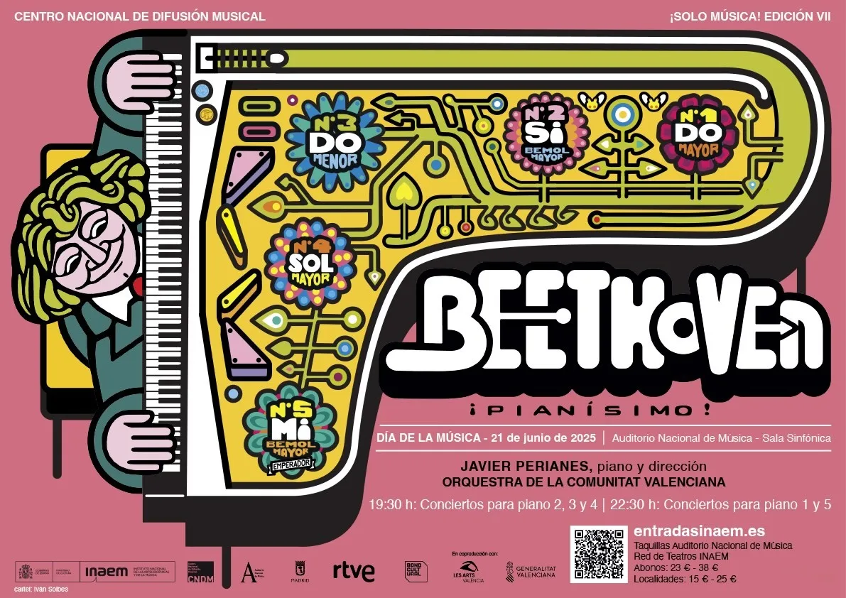 El cartel de '¡Solo Música! Beethoven ¡pianísimo!'.
