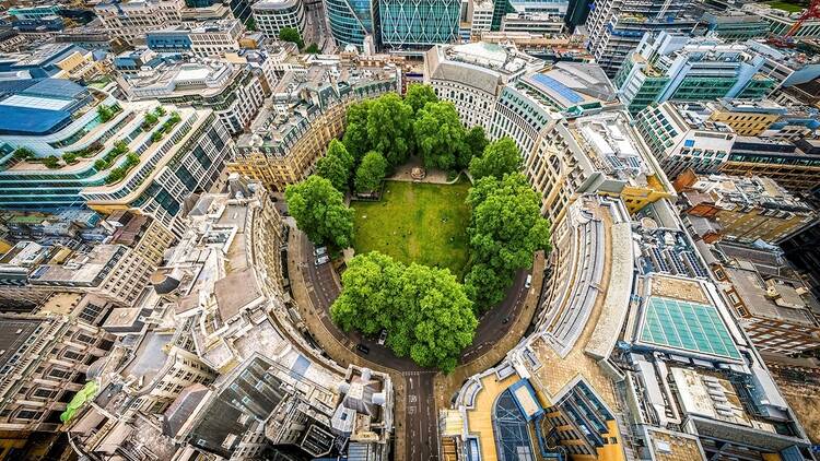 Finsbury Circus Gardens in the City of London