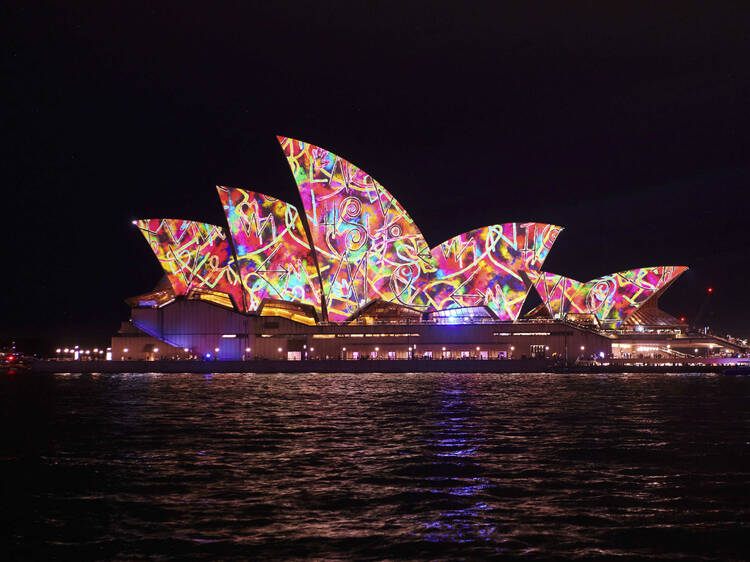 The Opera House during Vivid