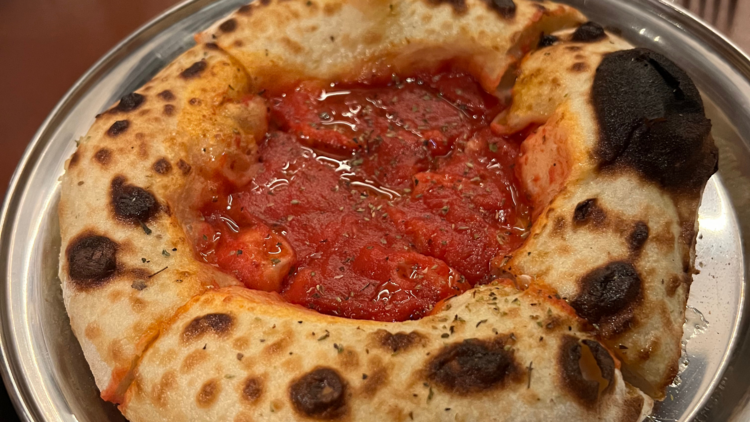 Wood-fired pizza at Cibaria Manly