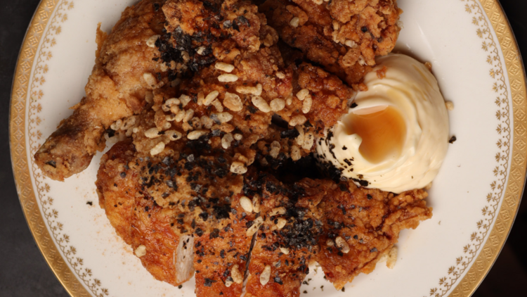 Fried chicken at Henry Sugar.