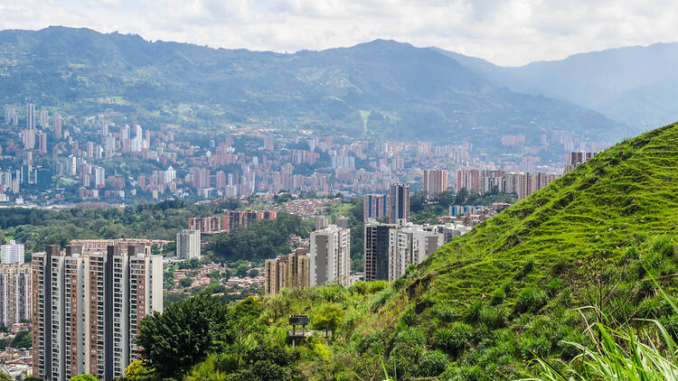 Skyline of Medellin Colombia