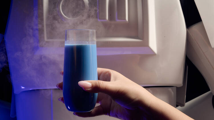 Blue milk.